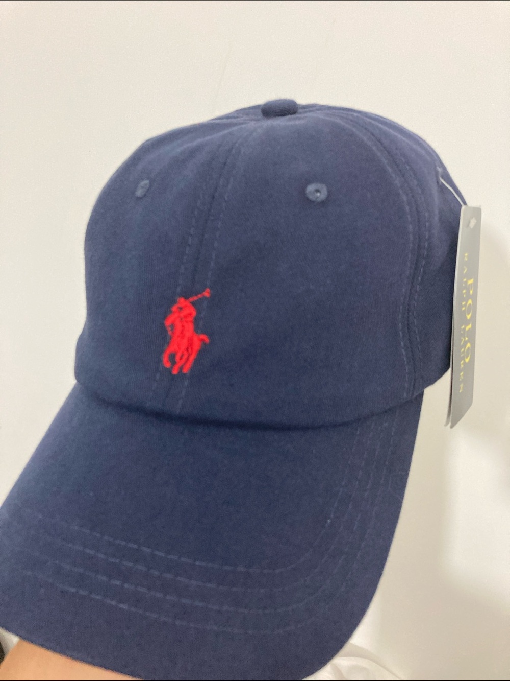 Ralph Lauren Polo Classic Baseball Cap - Navy with Red Logo